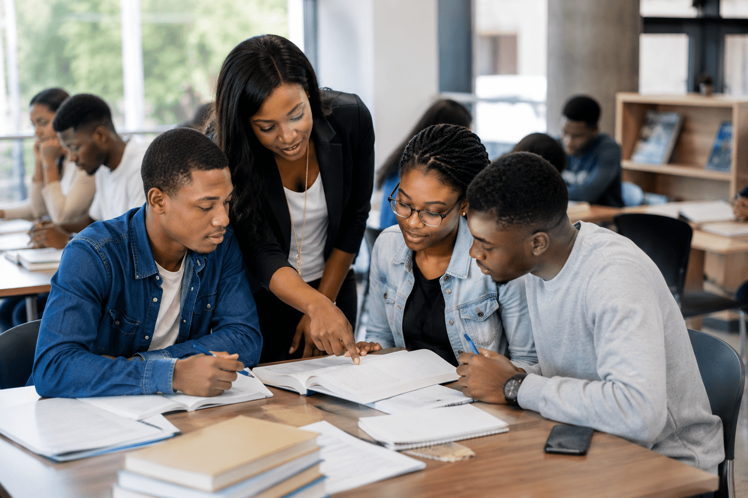 Professionals connecting through career opportunities